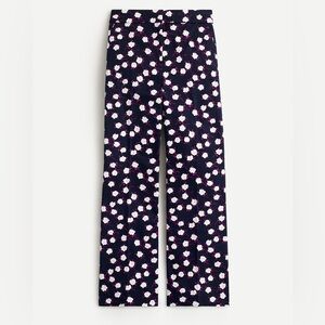 NWT J. Crew l Hayden Kickout Crop in Scattered Peony Print, 12